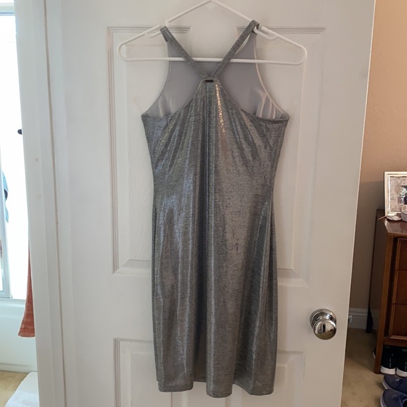 WHBM silver shimmer dress - Picture 2 of 3